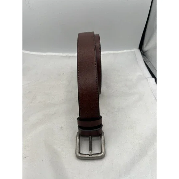 WOLFANT Men’s Brown Full Grain Italian Leather Belt 55” XL New In Box - Picture 4 of 14